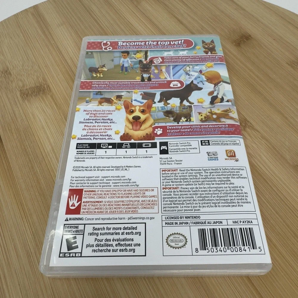 My Universe Pet Clinic Cats & Dogs Nintendo Switch Game E Microids NTSC-U/C